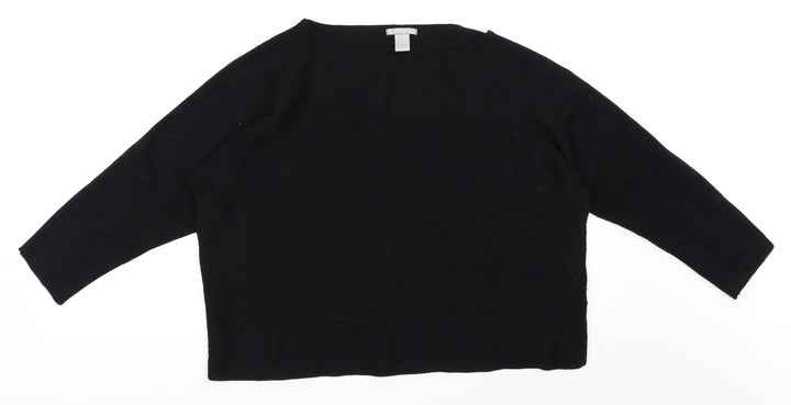 H&M Womens Black Pullover Jumper Size L