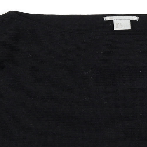 H&M Womens Black   Pullover Jumper Size L