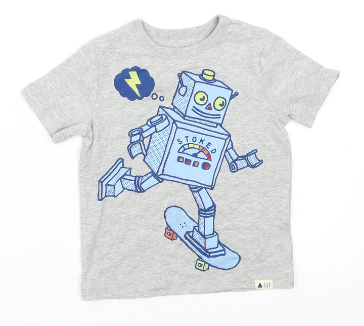Gap Boys Grey Basic T-Shirt Size 2 Years