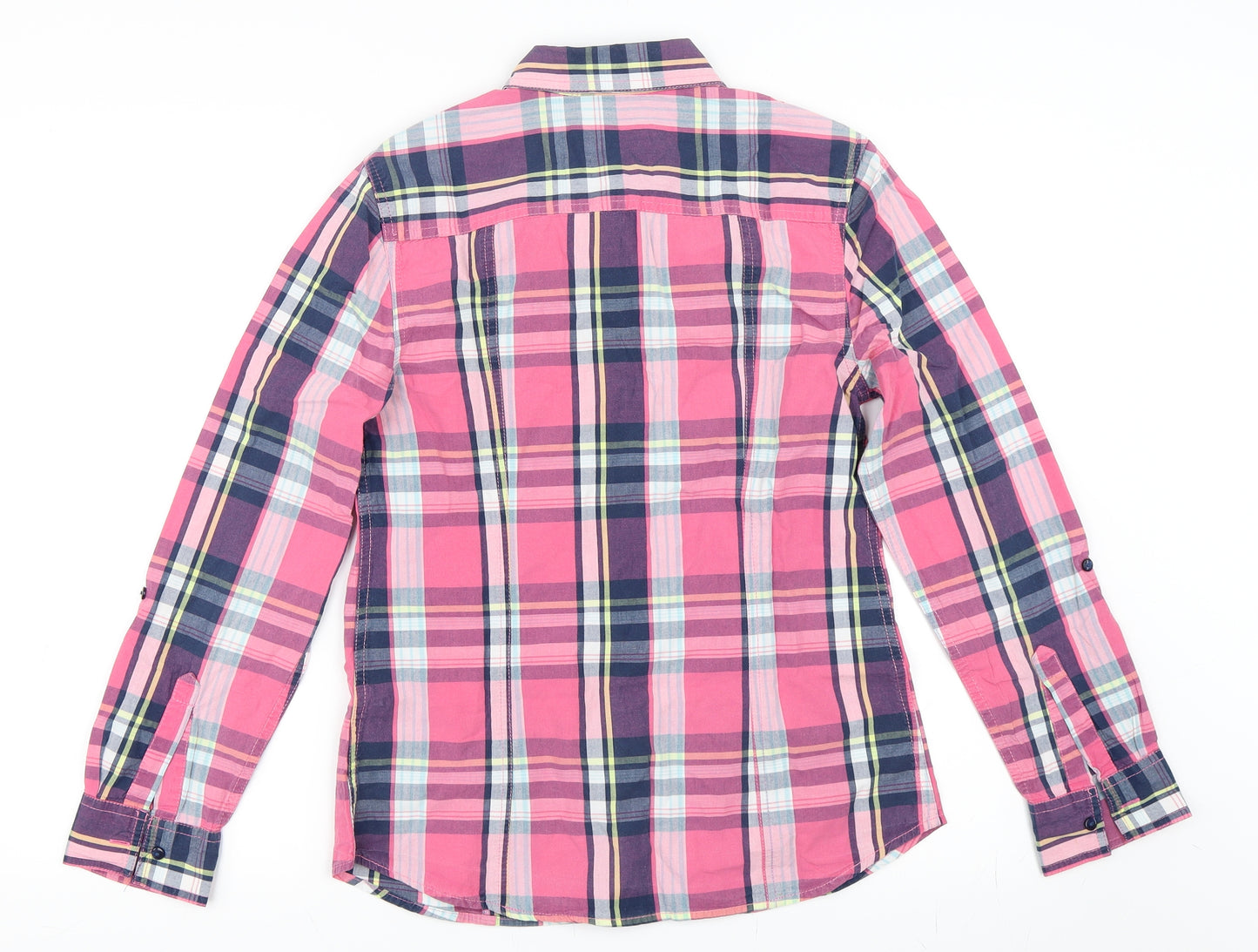 George Womens Pink Check  Basic Button-Up Size 10