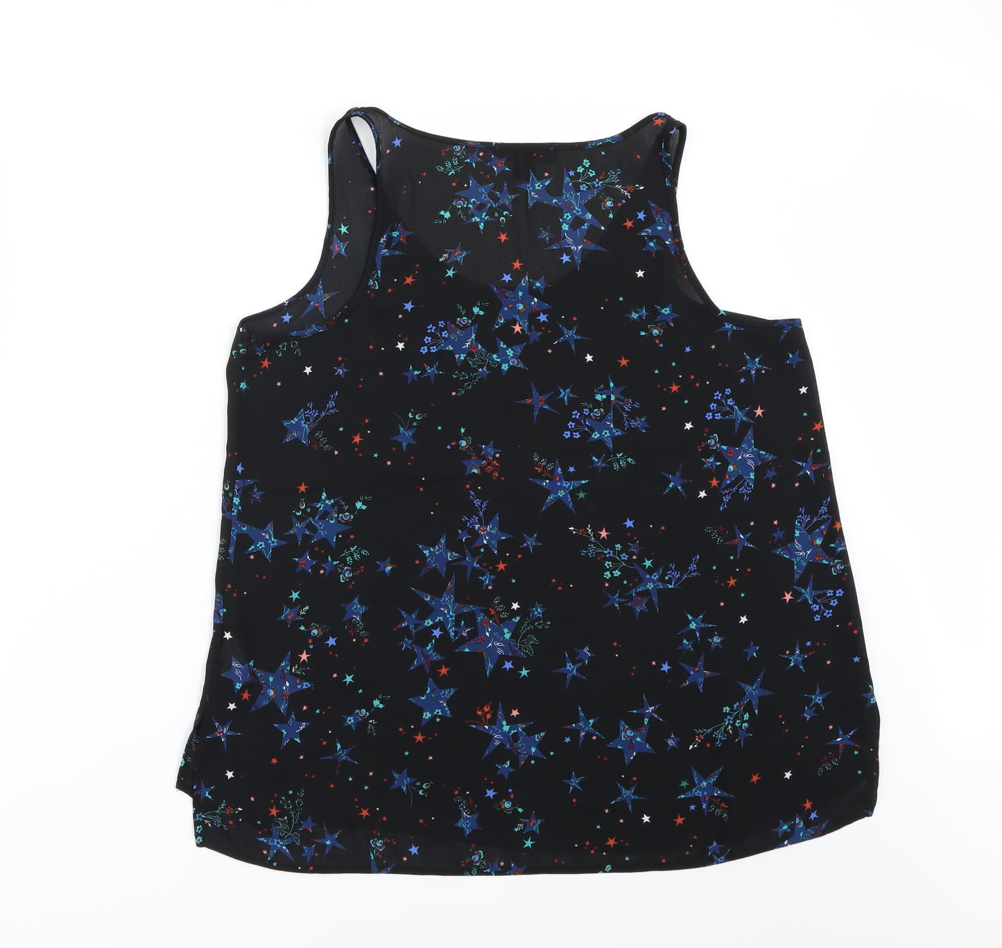 Primark  Womens Black Floral  Basic Blouse Size 14