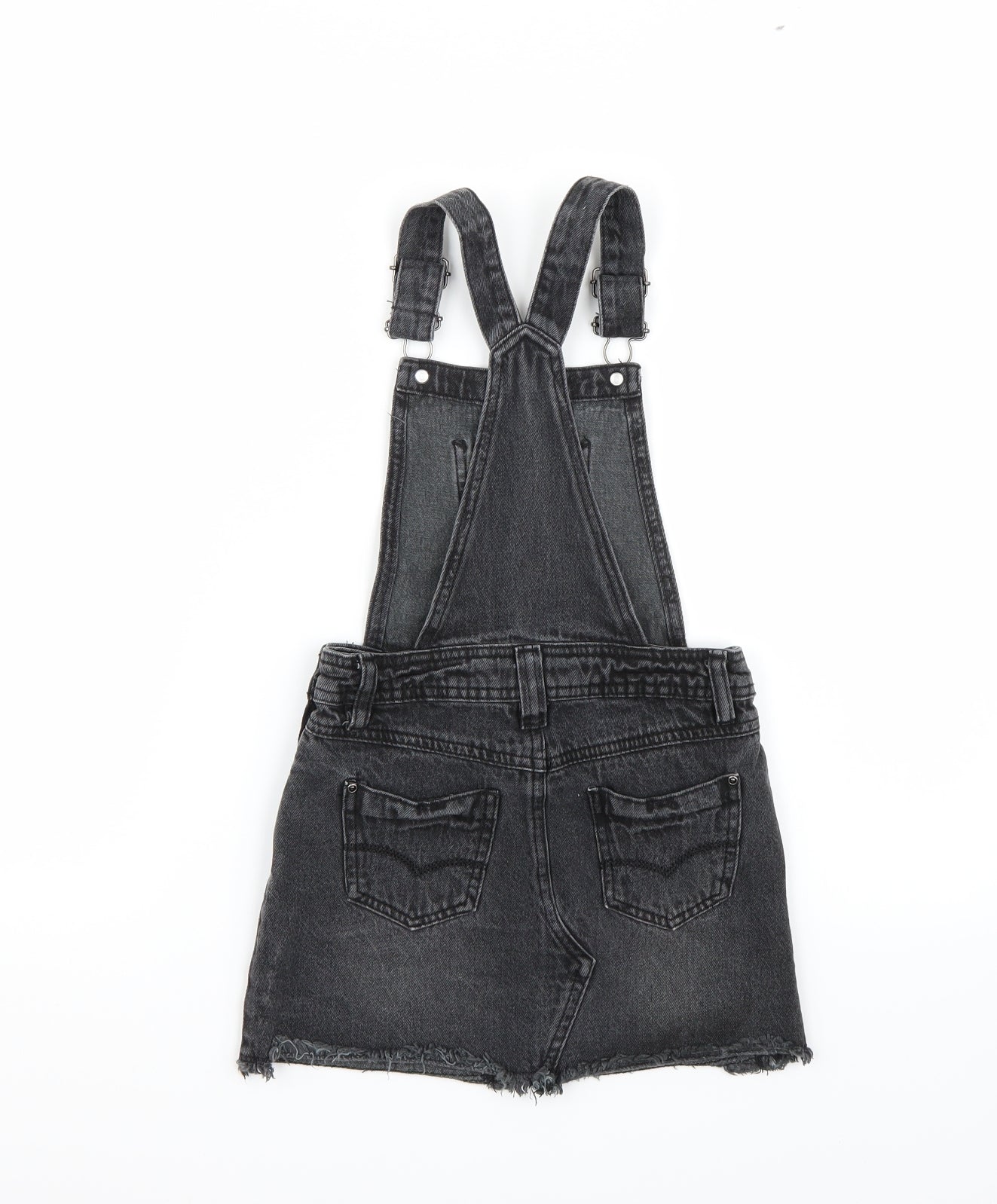 George Girls Grey   Dungaree One-Piece Size 6-7 Years
