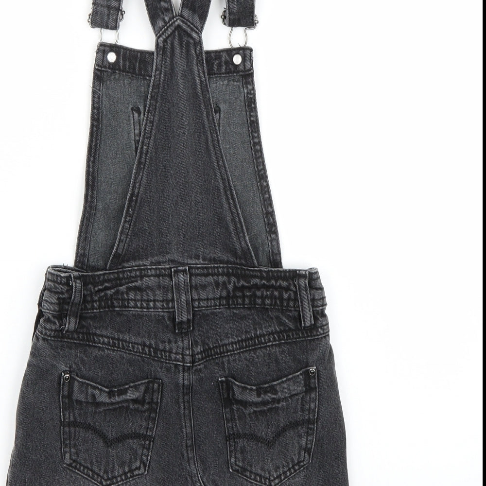 George Girls Grey   Dungaree One-Piece Size 6-7 Years