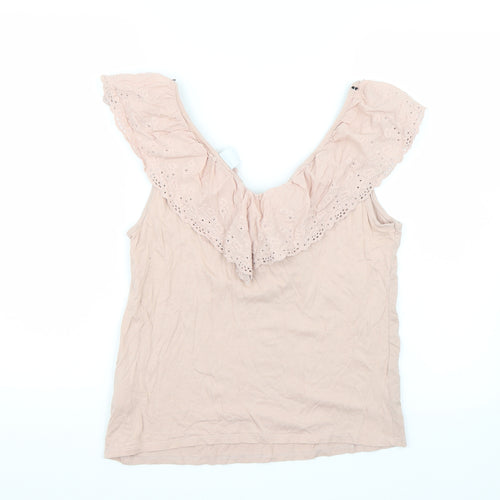 H&M Womens Pink   Basic T-Shirt Size M