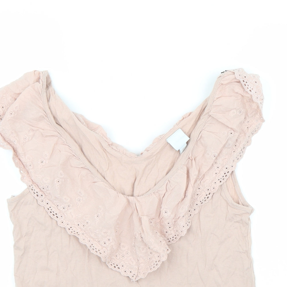 H&M Womens Pink   Basic T-Shirt Size M