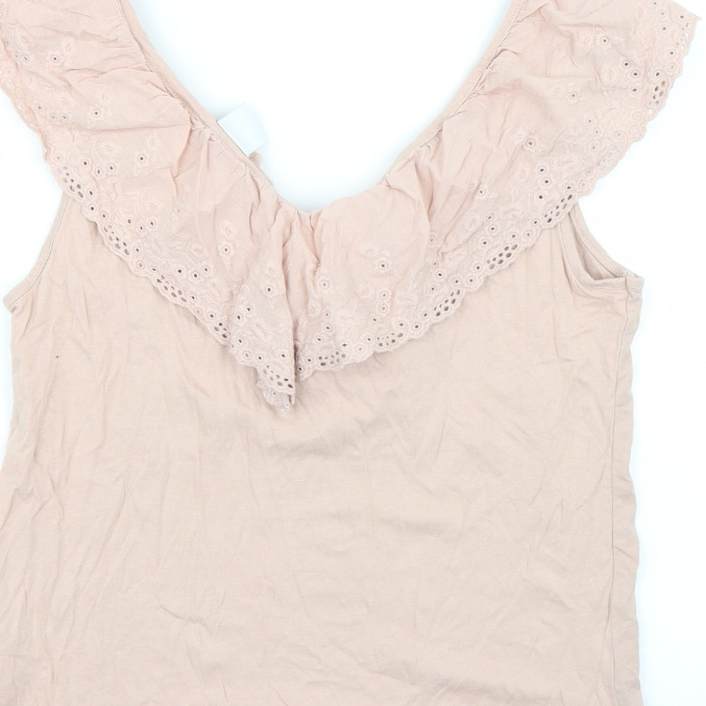 H&M Womens Pink   Basic T-Shirt Size M