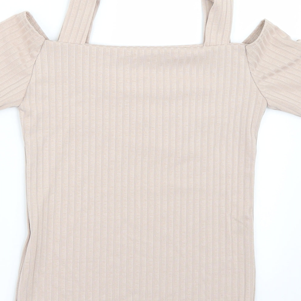 Select Womens Pink   Basic T-Shirt Size 8