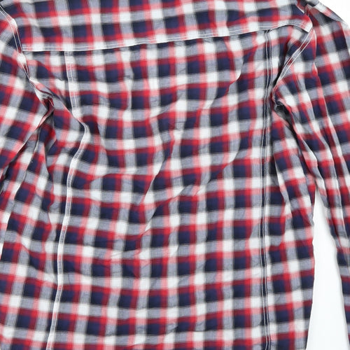 Gio-Goi Womens Red   Basic Button-Up Size M