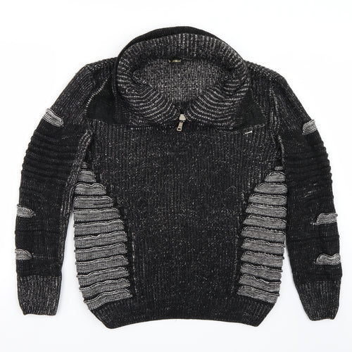 John h  Mens Black   Pullover Jumper Size S