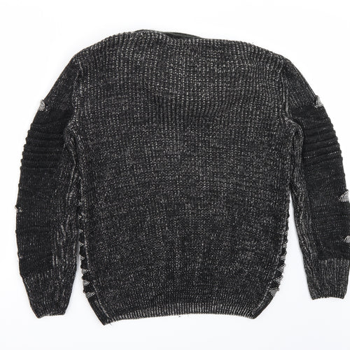 John h  Mens Black   Pullover Jumper Size S