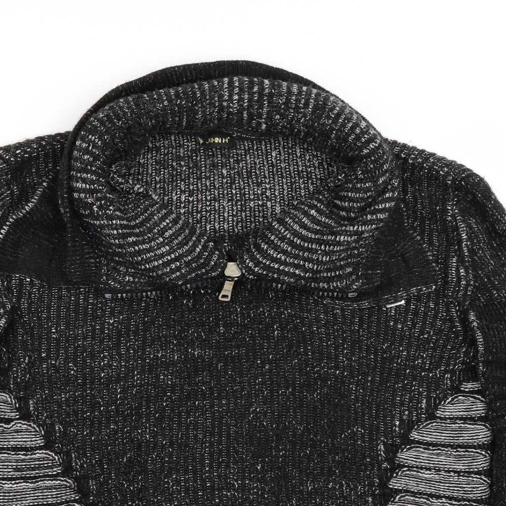 John h  Mens Black   Pullover Jumper Size S