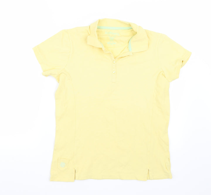 Backswing Womens Yellow   Basic Polo Size L