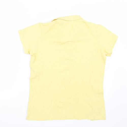 Backswing Womens Yellow   Basic Polo Size L
