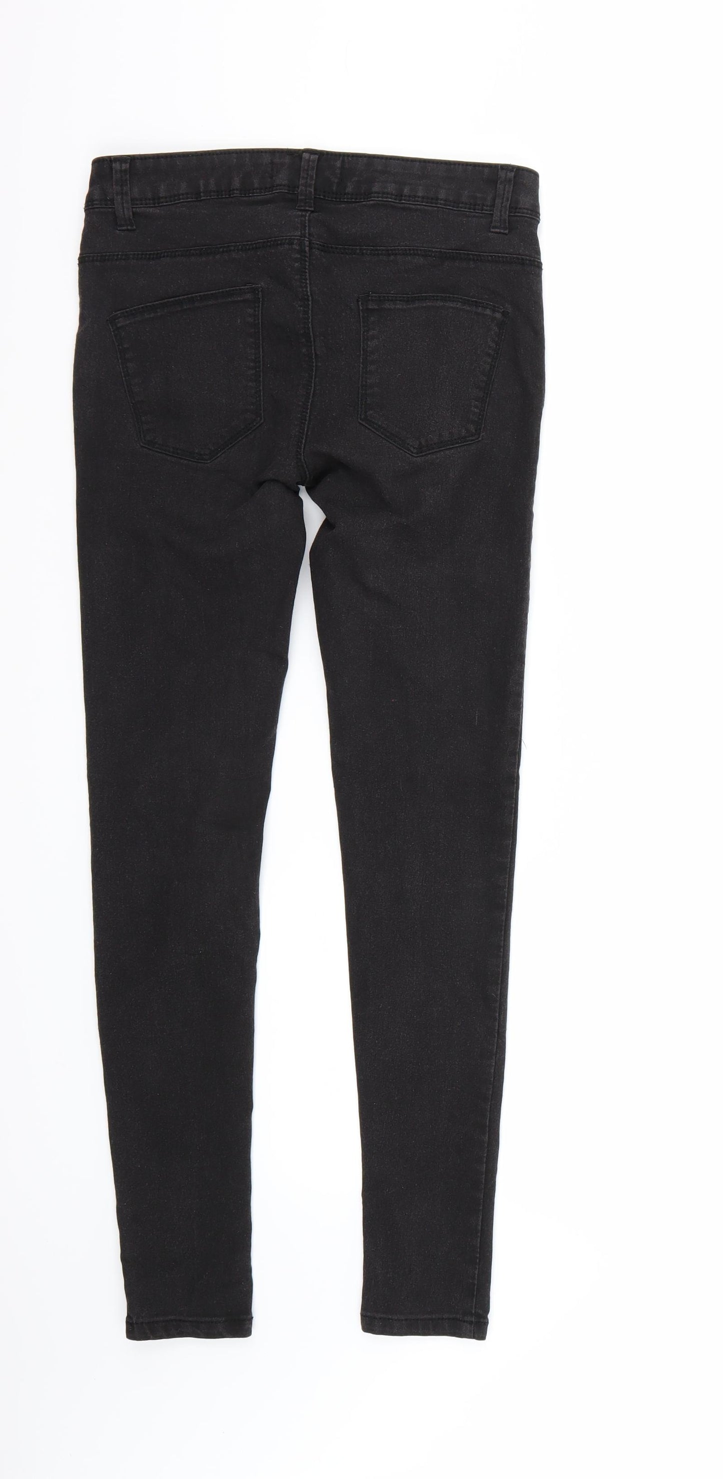 Denim & Co. Womens Black   Skinny Jeans Size 8 L29 in