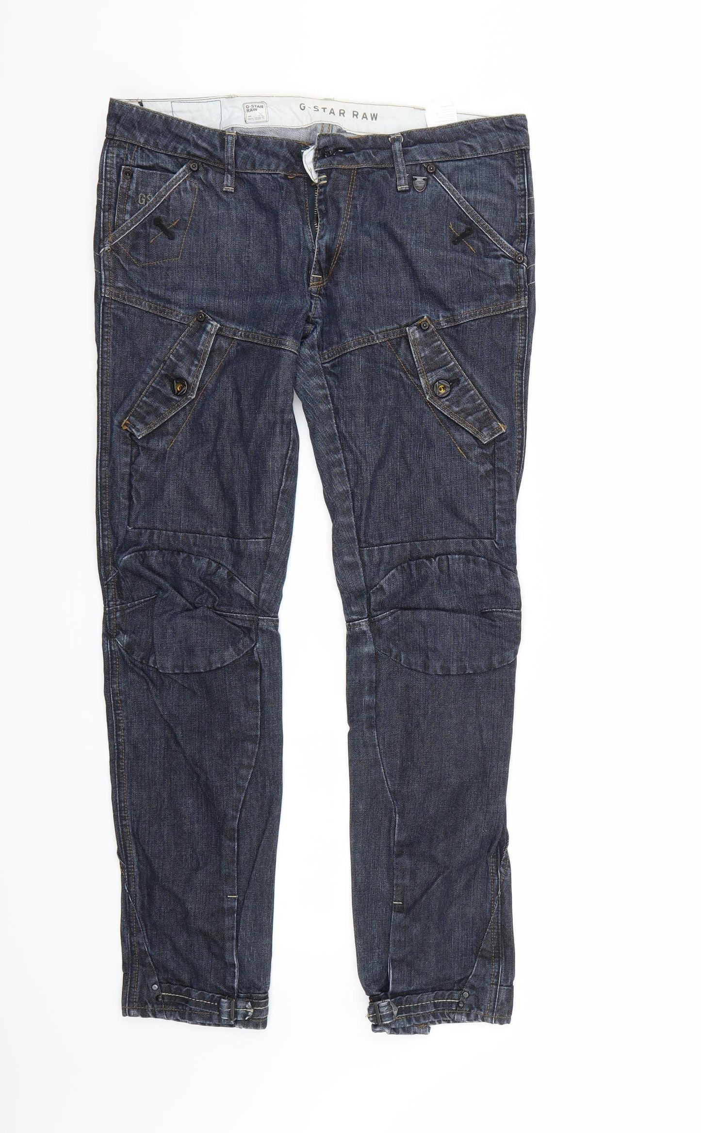 GSTAR RAW Mens Blue   Straight Jeans Size 28 L28 in
