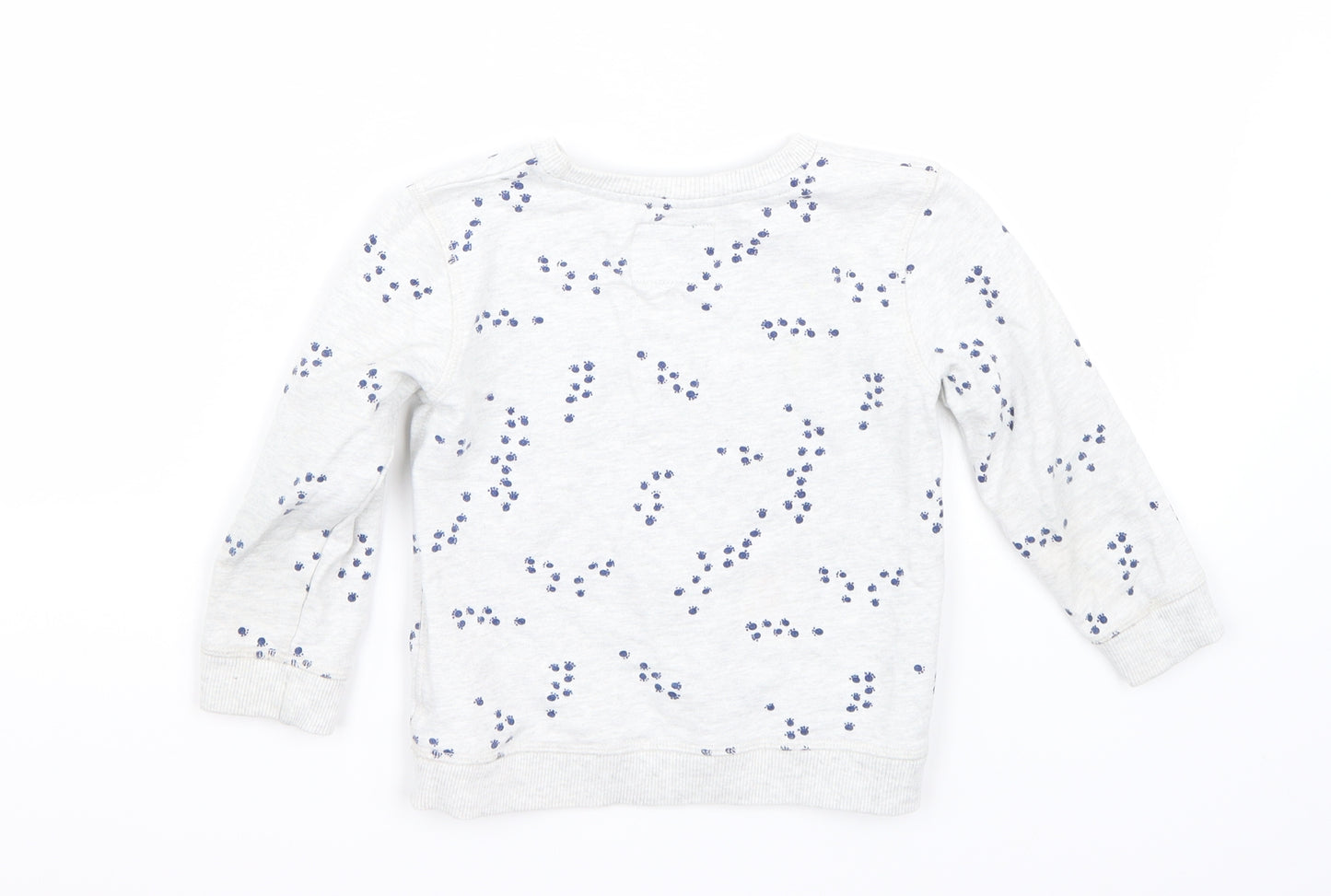 Mothercare Boys White   Pullover Jumper Size 2-3 Years