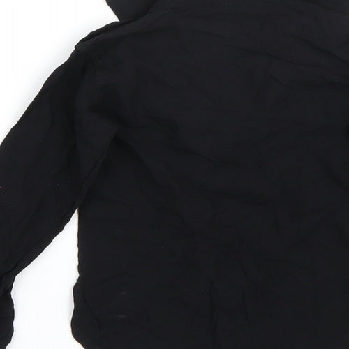 Preworn Girls Black   Basic Blouse Size 2 Years