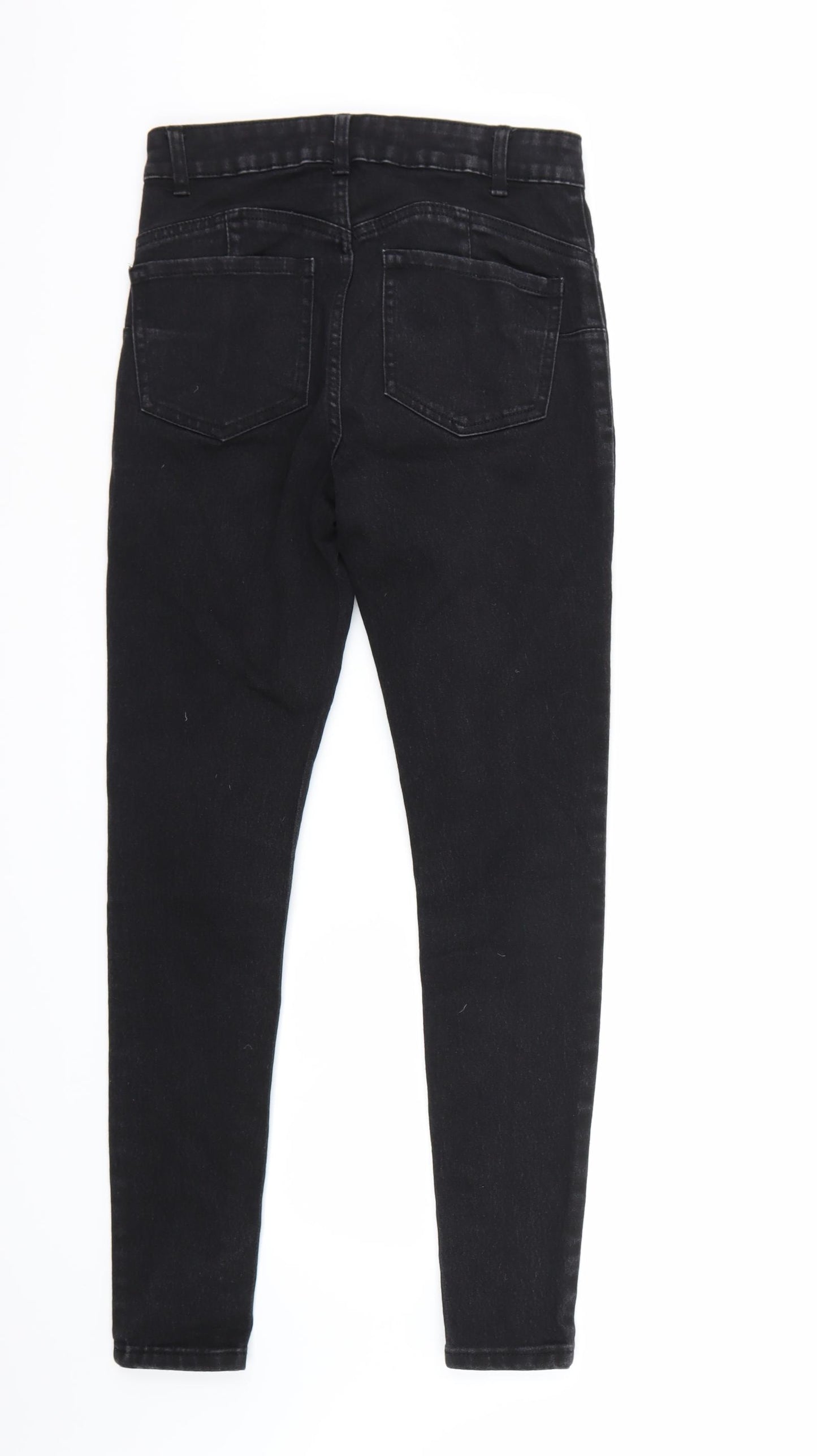 Denim & Co. Womens Black   Skinny Jeans Size 10 L28 in