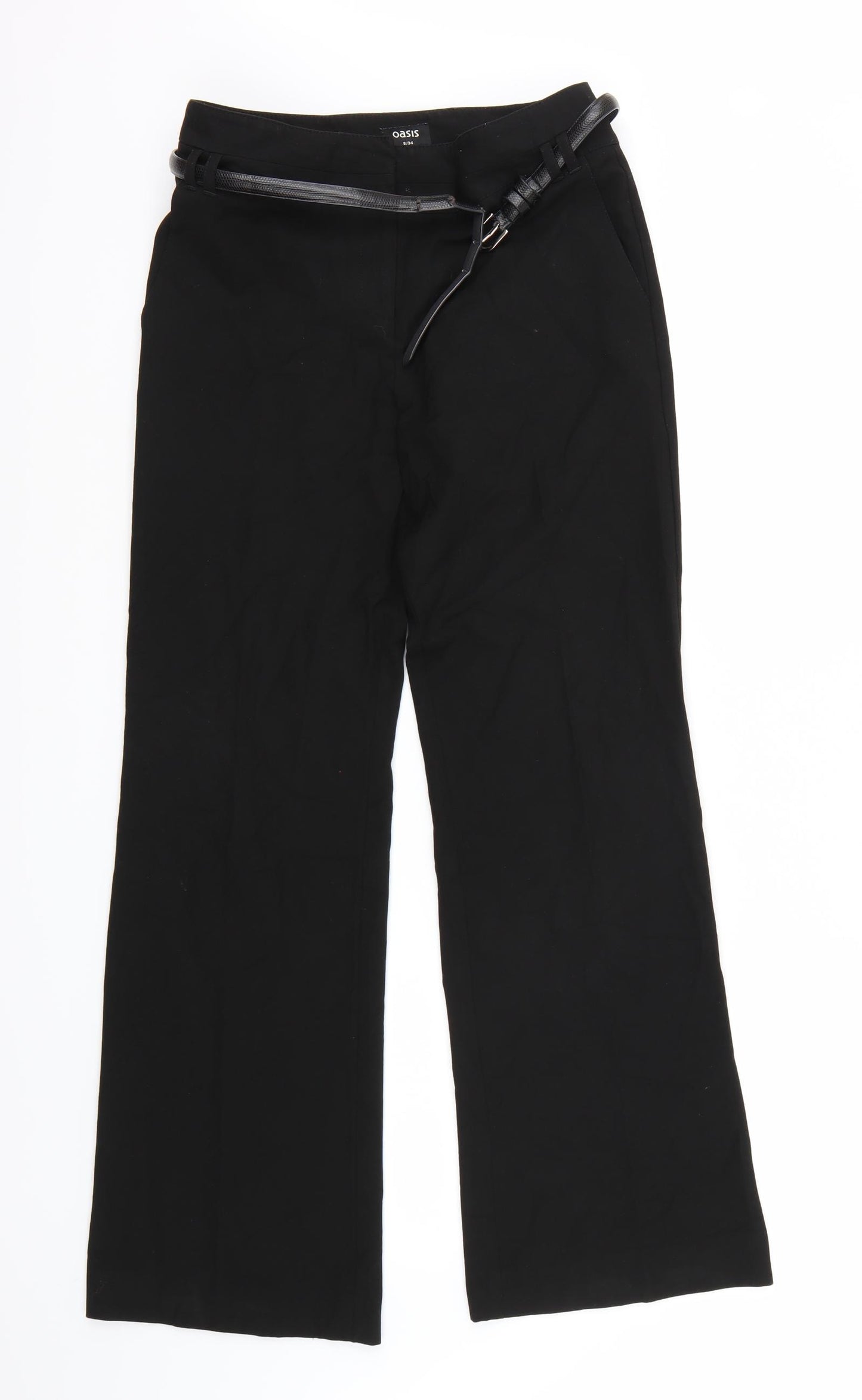 Oasis Womens Black   Trousers  Size 8 L31 in