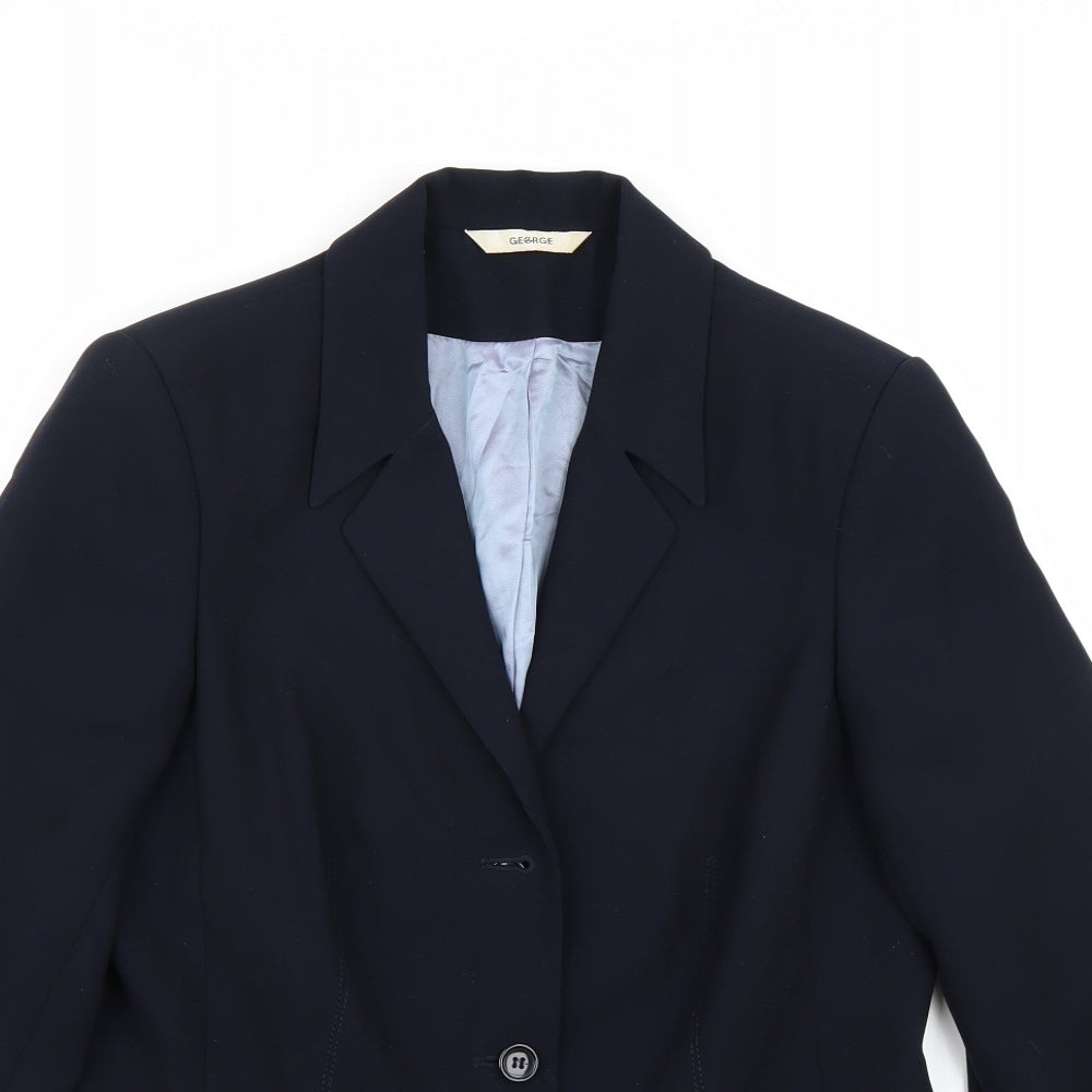 George Womens Blue   Jacket Blazer Size 12