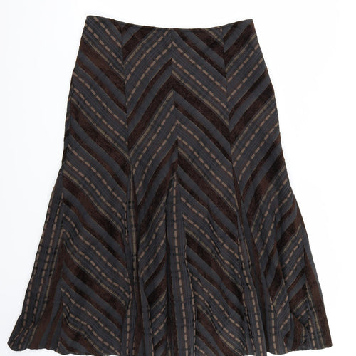 Marks and Spencer Womens Brown   A-Line Skirt Size 14