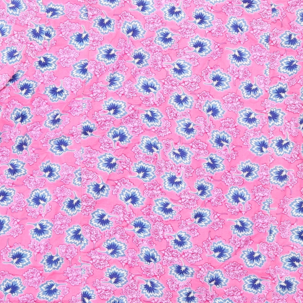 Heslemere Womens Pink Floral  Basic T-Shirt Size 16