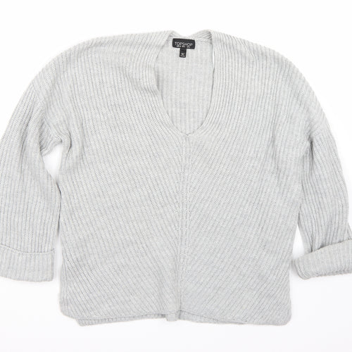 Topshop Womens Grey   Pullover Jumper Size 6