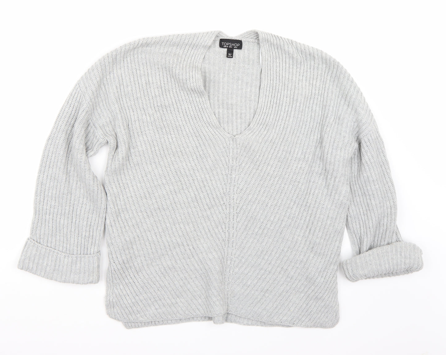 Topshop Womens Grey   Pullover Jumper Size 6