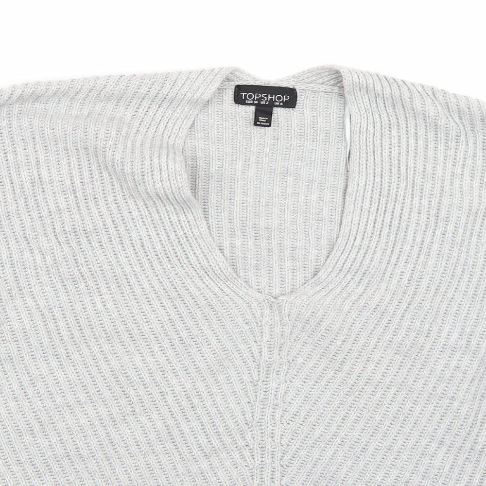 Topshop Womens Grey   Pullover Jumper Size 6
