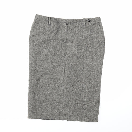 Miss Selfridge Womens Grey   Straight & Pencil Skirt Size 10