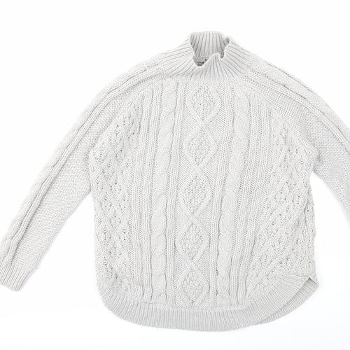 TU Womens Grey  Knit Pullover Jumper Size 8