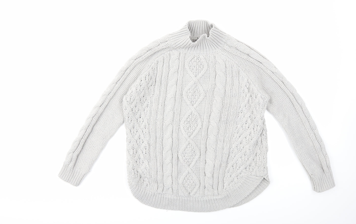 TU Womens Grey  Knit Pullover Jumper Size 8