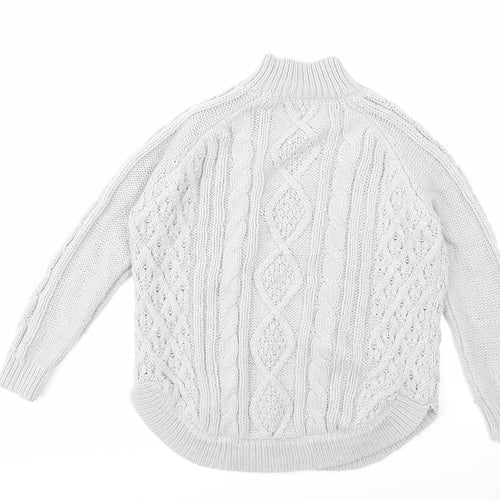 TU Womens Grey  Knit Pullover Jumper Size 8