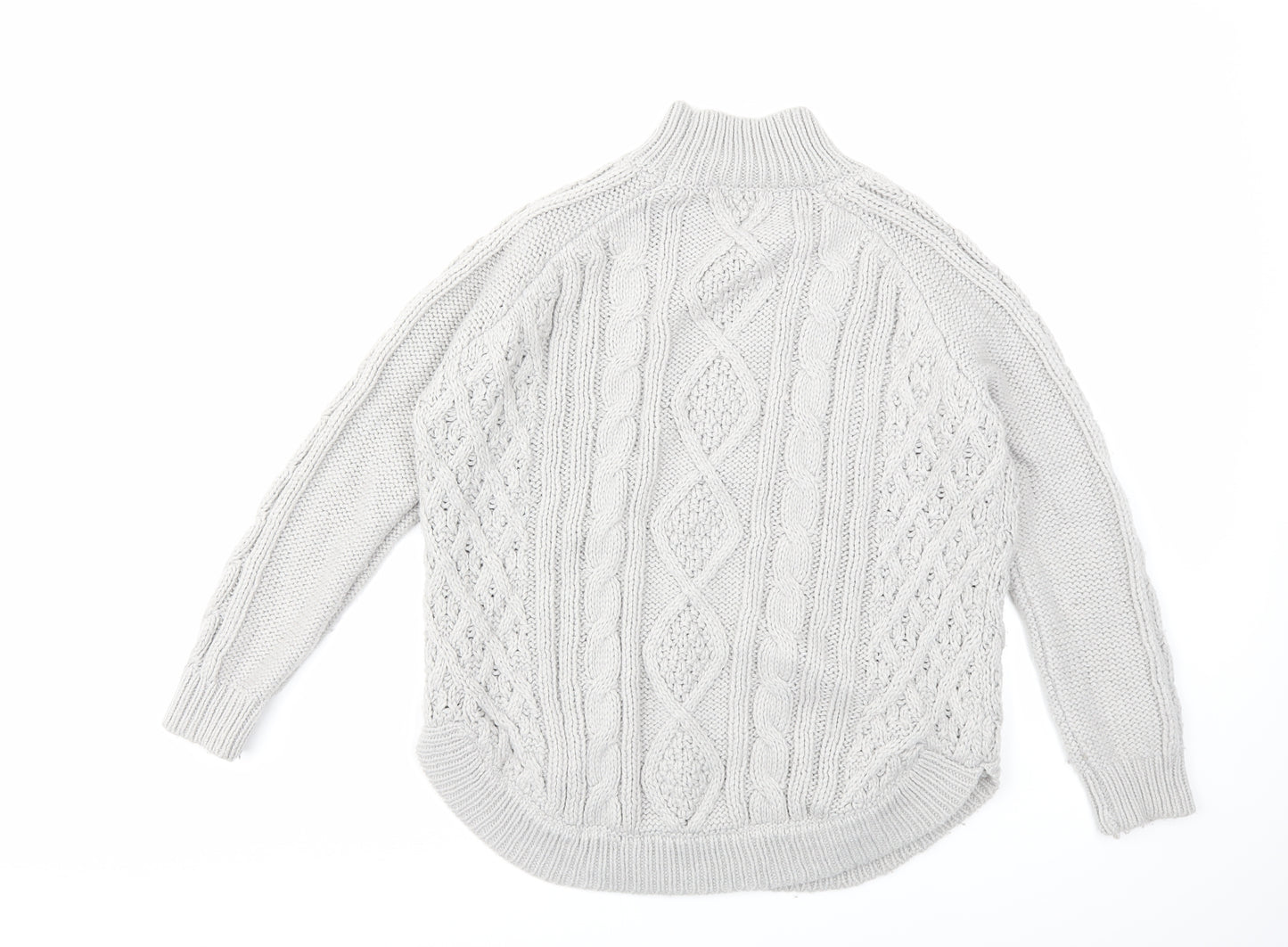 TU Womens Grey  Knit Pullover Jumper Size 8