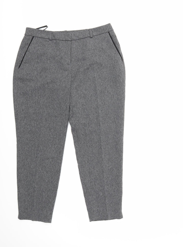 Dorothy Perkins Womens Grey   Trousers  Size 10 L25 in