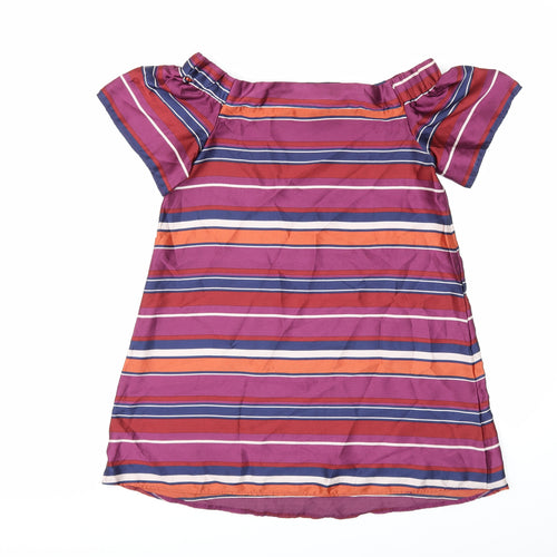 New Look Womens Purple Striped  Shift  Size 10