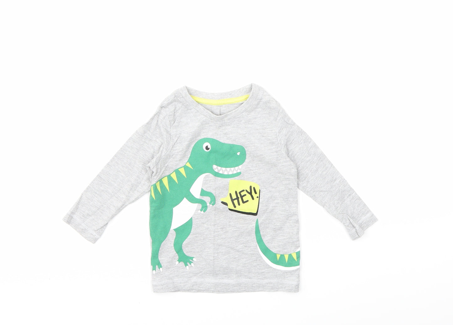 Matalan Baby Grey   Basic T-Shirt Size 9-12 Months
