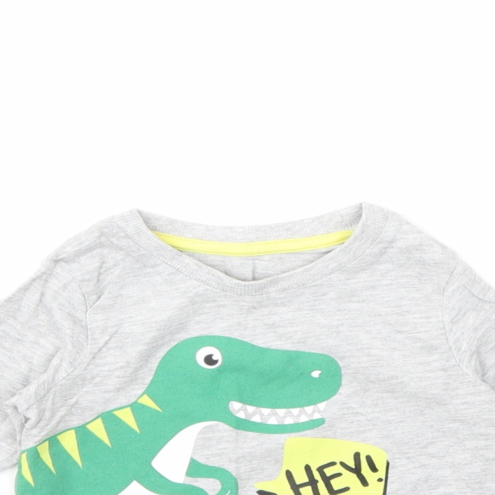 Matalan Baby Grey   Basic T-Shirt Size 9-12 Months