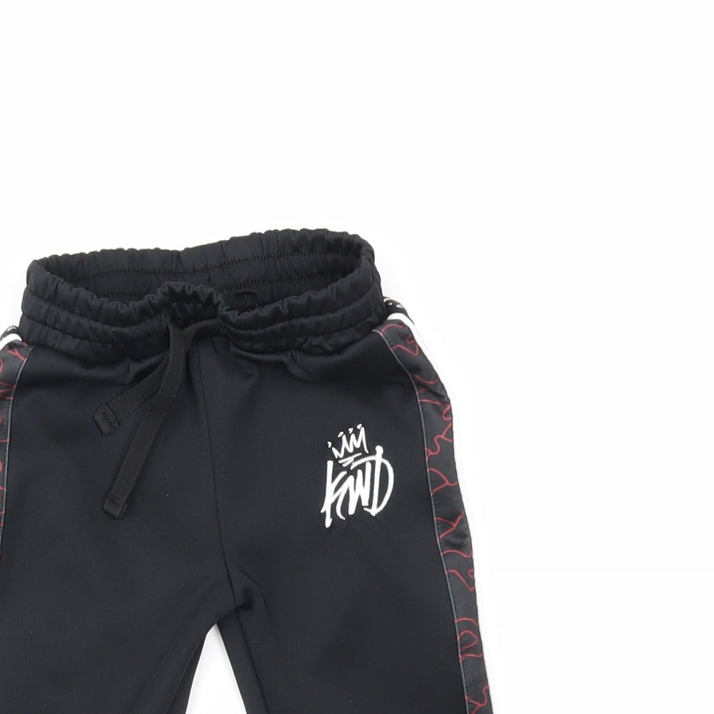 KWD Boys Black   Sweatpants Trousers Size 2-3 Years