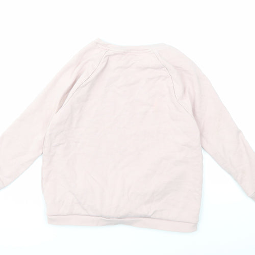 NEXT Girls Pink   Pullover Sweatshirt Size 9 Years