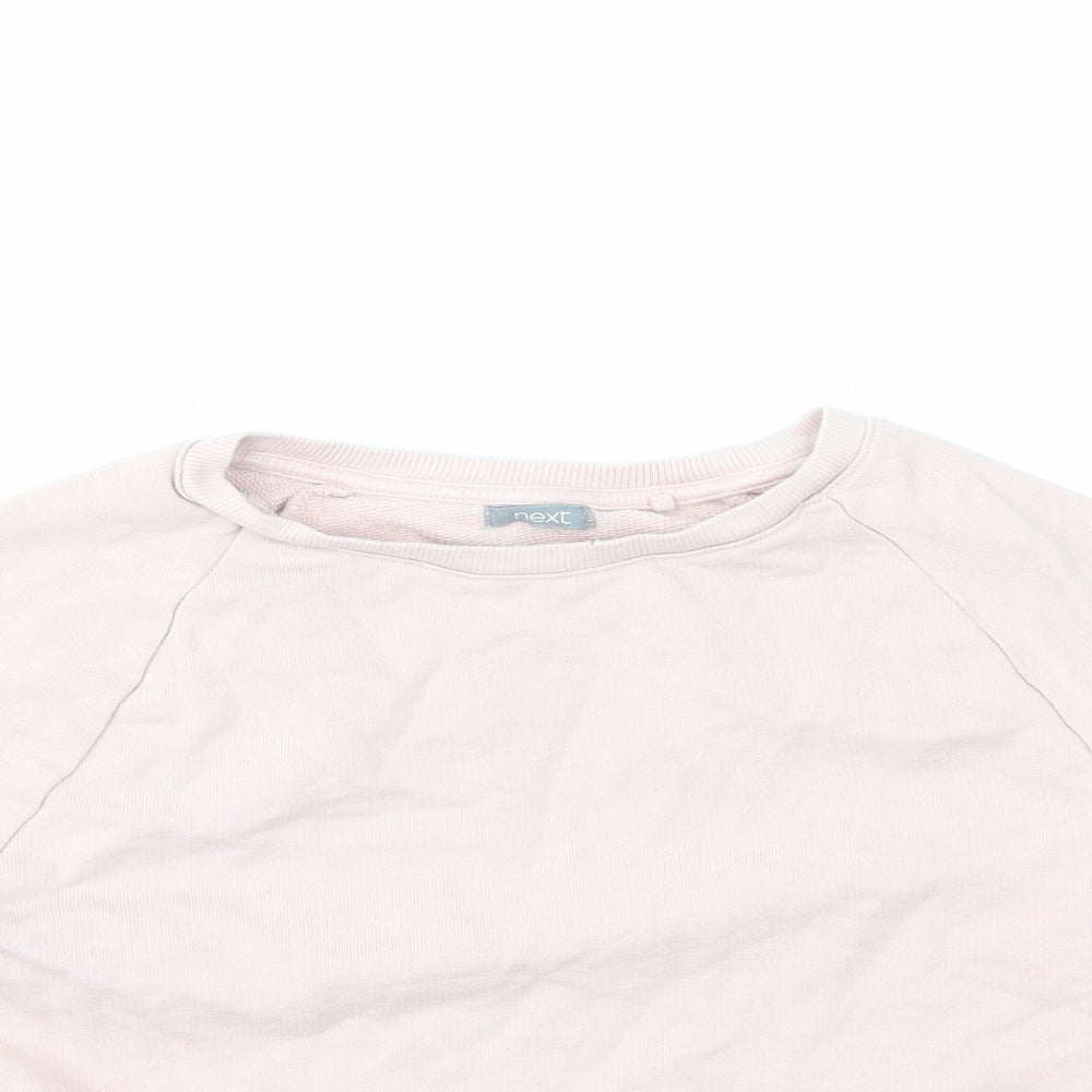 NEXT Girls Pink   Pullover Sweatshirt Size 9 Years