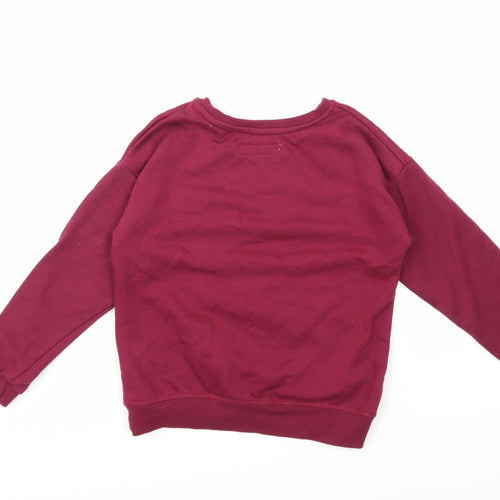 Primark Girls Red   Pullover Sweatshirt Size 8 Years