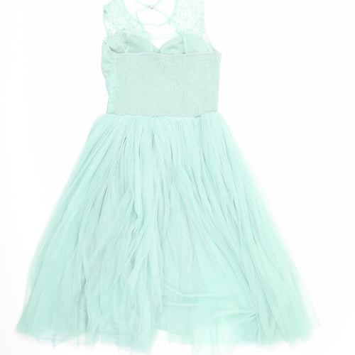 Little Mistress Womens Green   Ball Gown  Size 10  - pearl