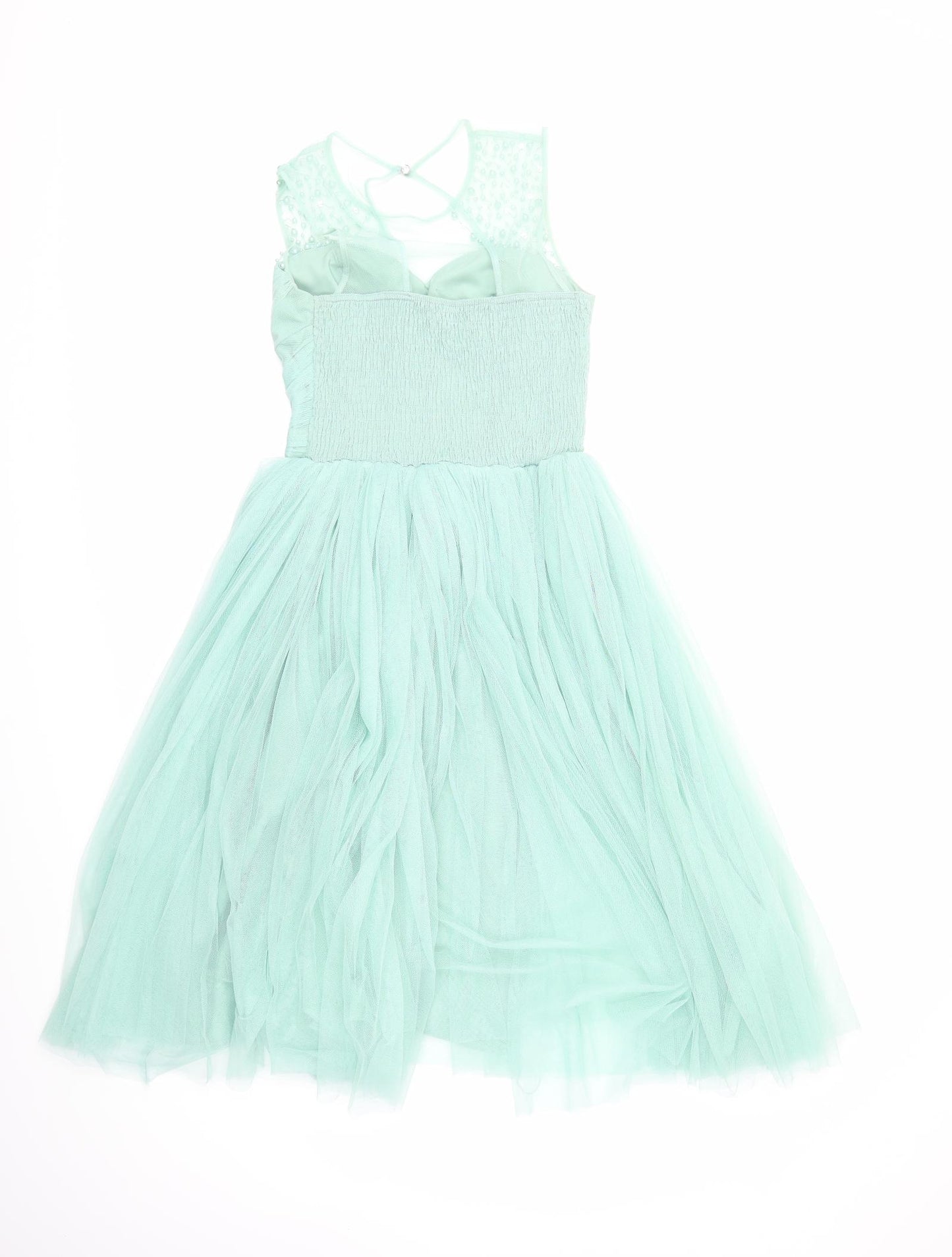 Little Mistress Womens Green   Ball Gown  Size 10  - pearl