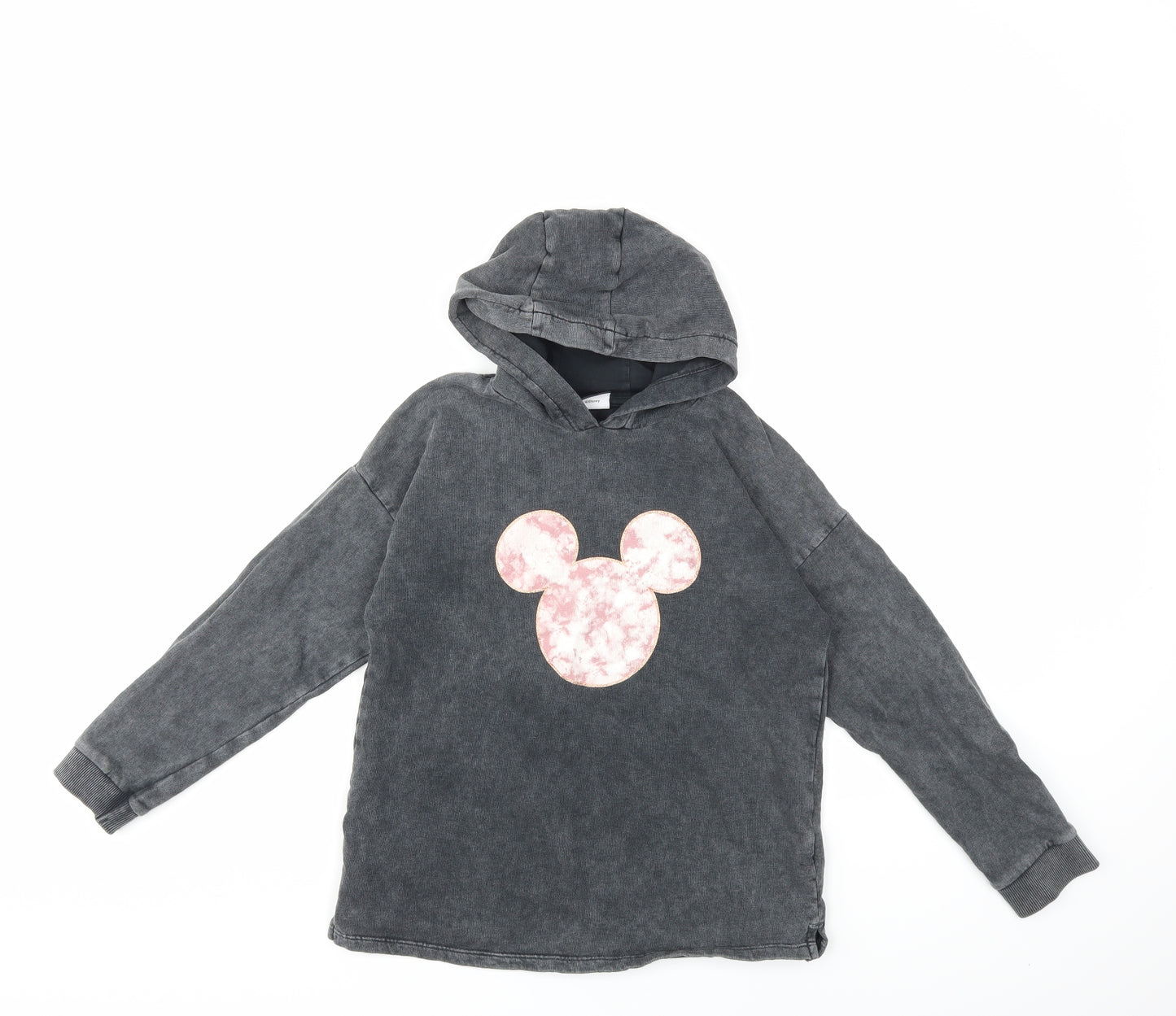 George Girls Grey   Pullover Hoodie Size 8 Years  - Mickey