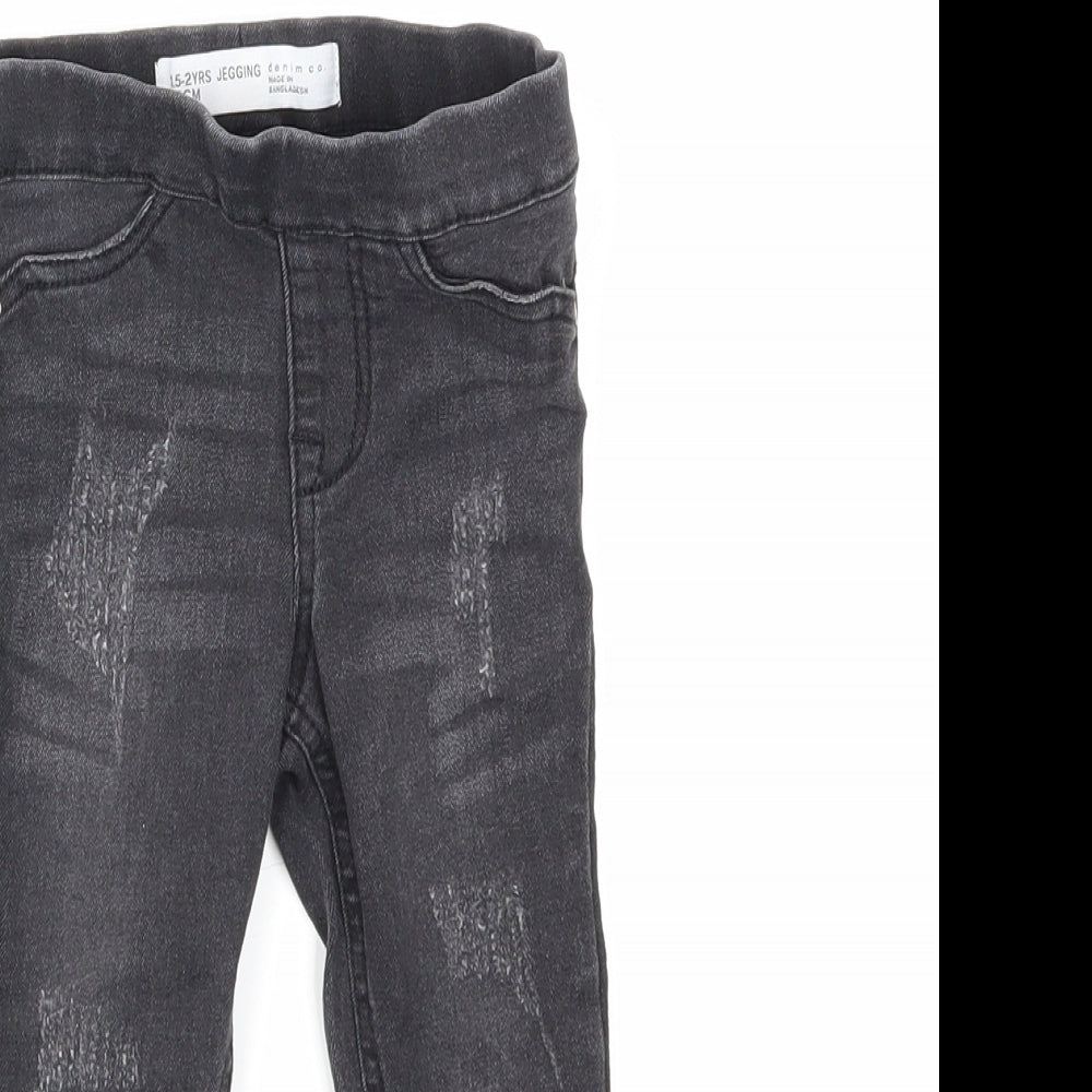 Denim & Co. Baby Grey  Denim  Jeans Size 18-24 Months
