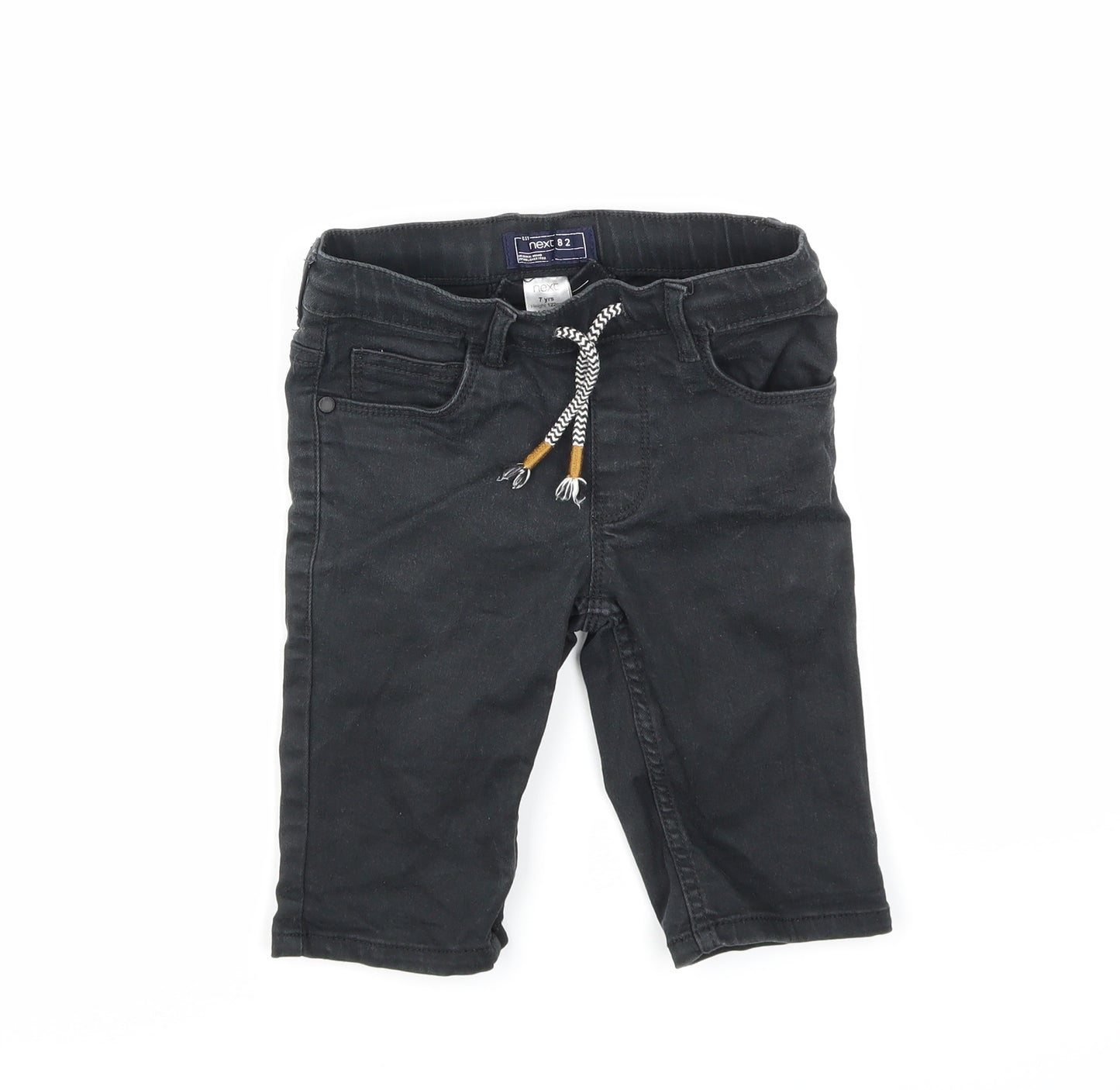 NEXT Boys Black  Denim Cropped Jeans Size 7 Years