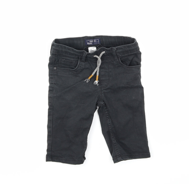 NEXT Boys Black  Denim Cropped Jeans Size 7 Years