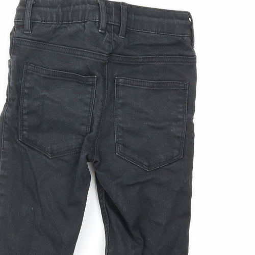 NEXT Boys Black  Denim Cropped Jeans Size 7 Years