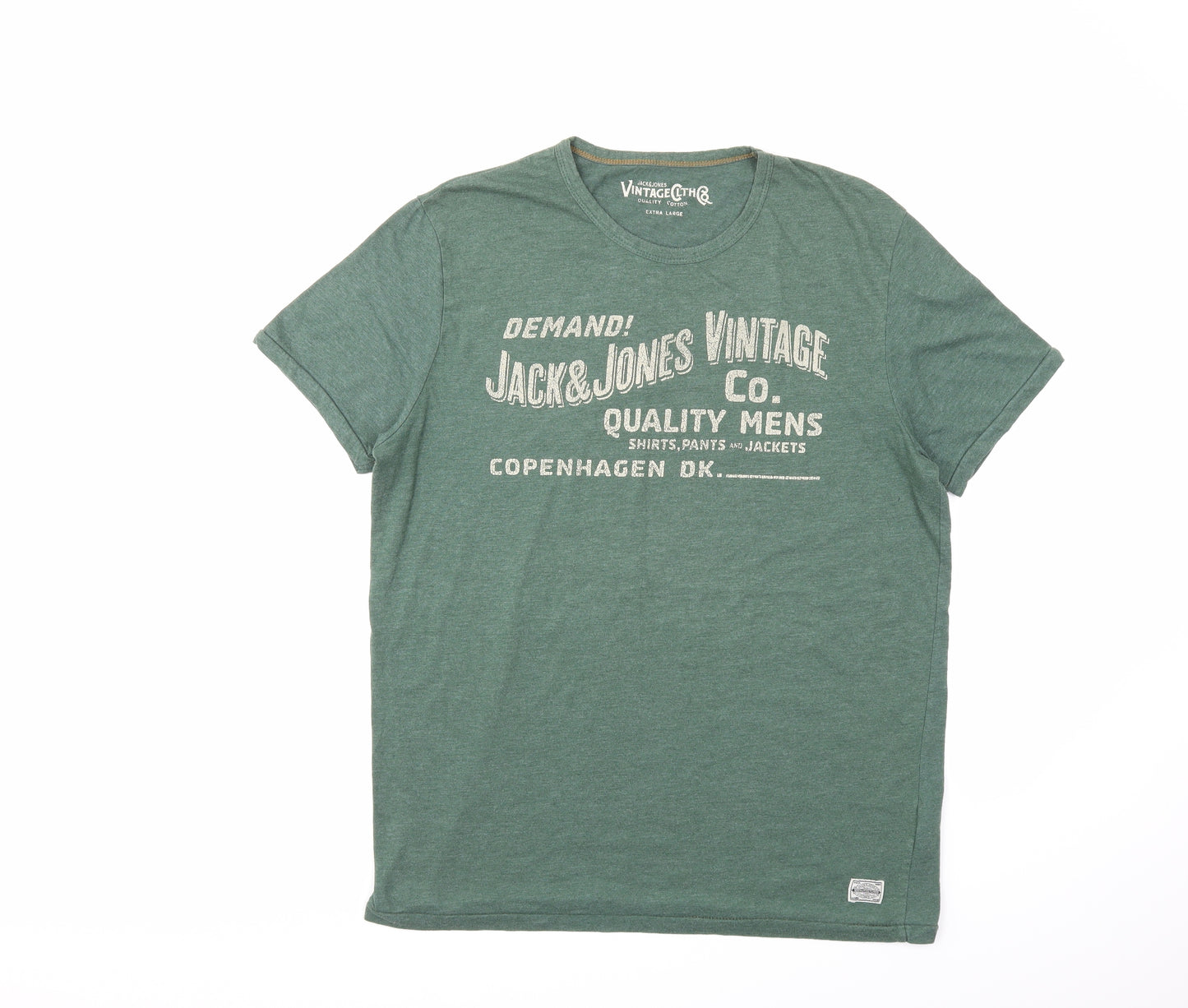 JACK & JONES Mens Grey    T-Shirt Size XL